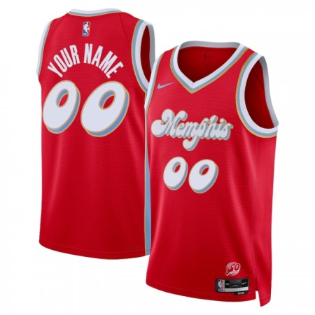 Maillot Homme Memphis Grizzlies Personnalisable 2024-25 Nike City Edition Rouge Swingman